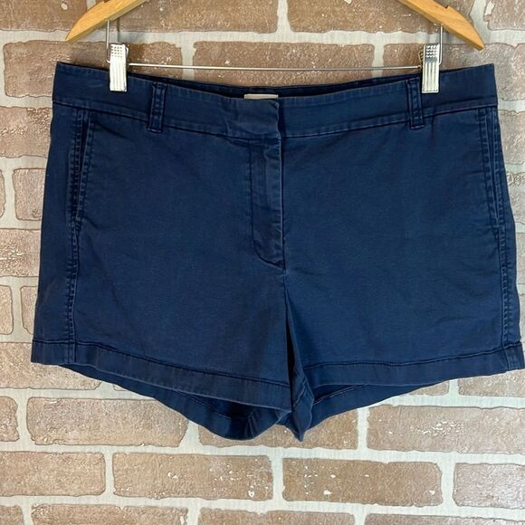 J. Crew shorts Navy Blue Women's size 14 Cotton Summer J Crew - Picture 1 of 6